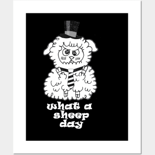 what a sheep day Posters and Art